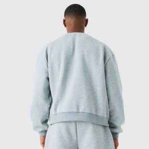 Oversized Boxy Extended Neck Homme Star Sweatshirt